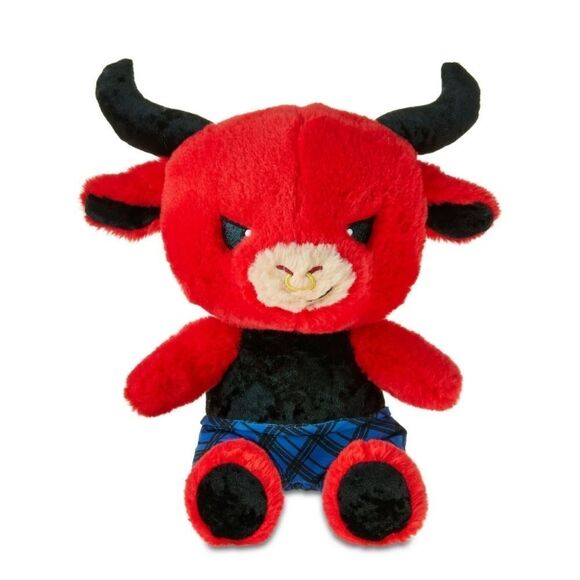 Way To Celebrate Valentine's Day Christmas “Bull Heartbreaker” Red Plush 10” NWT - Picture 1 of 5